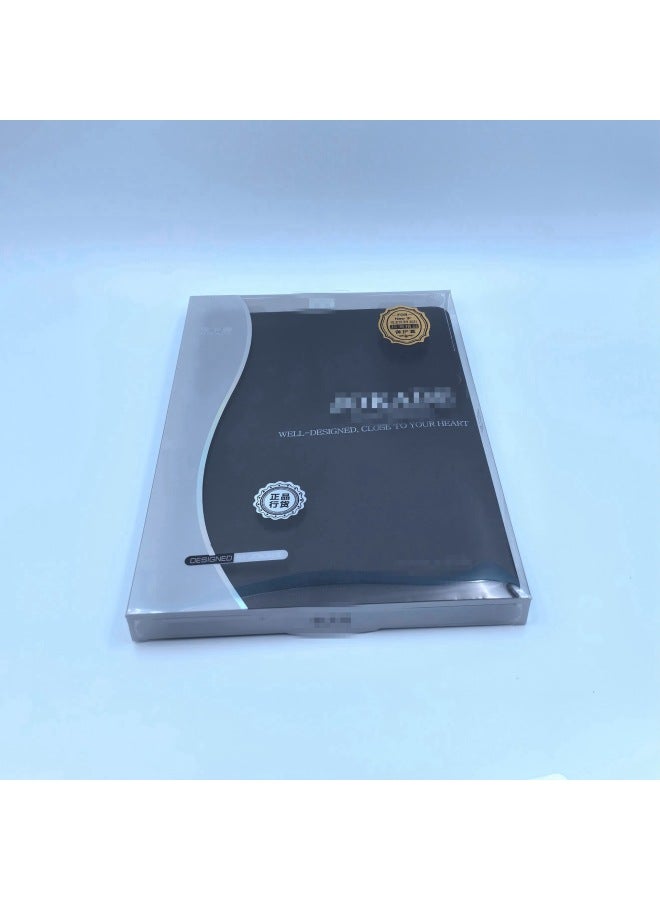 Applicable Ipad Case Solid Color Ipad10 Tablet Protective Case Leather Case 9 Generation Mirror Pro Protective Case Matepad11-Color:Black-Applicable Model:Matepad 11.5s/ 11.5inch /air 11.5inch Universal Model - Image 1